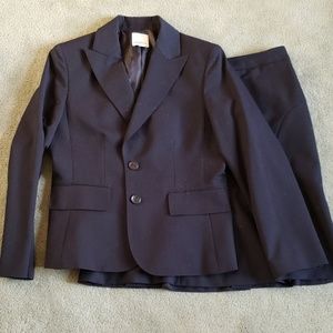 EUC Anne Klein 2 Suits Sz 10P navy blue skirt suit